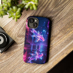 Neon Koi Reflection Vaporwave phone case | Tough Cover