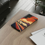 Retro Sunset Countach phone case | Sports car tough cover