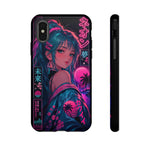 Vaporwave Kohat Pink Anime Girl Phone Case – Japanese Aesthetic