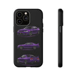 Purple R33 Skyline GTR JDM Sports Car Phone Case Tough Multi View