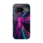 Neon Future Subway Station Tough Phone Case Cover Gift Art
