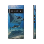Cobia Ray Rider Tough Phone Case Ocean Wildlife Tough Cover Gift Art