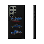 1970 Chevelle SS Phone Case Blue, Three-View Vector Tough Cover