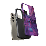 Empty Mall Escalator Vaporwave Art Tough Phone Case