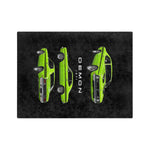 1971 Demon Muscle Car Blanket | Vintage Green Throw