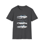 Classic 1963 Chevy Impala Illustration T-Shirt | Vintage Car Trio