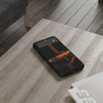 Orange Cuda Phone Case, Muscle Car Stripe Studio Cover, Gift