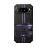 R33 Skyline Phone Case, Purple 97 JDM Sports Car Stripe Studio Cover