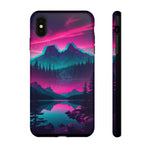 2 Rounds Canada Retina Artwork Vaporwave Phone Case – Landscape Aesthetic