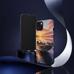 Sunset Bass Fishing Boat phone case | Tough Cover