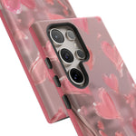 Pink Lip Gloss Heart Mirror Phone Case Girly Tough Case