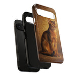 Abyssinian Warm Ticked Portrait Art Tough Phone Case