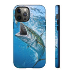 Spanish Mackerel Strike Phone Case Saltwater Fishing Gift for Anglers