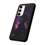 Melancholy Data Poster Phone Case, Glitch Anime Sky Tough Cover