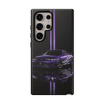 R33 Skyline Phone Case, Purple 97 JDM Sports Car Stripe Studio Cover