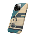 S13 Teal White Pop-up Tough Phone Case for JDM Fans