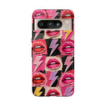 Pop Art Lips and Lightning Bolt Phone Case