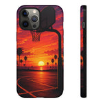 Basketball Court Sunset Phone Case | Tough Phone Case