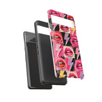 Pop Art Lips and Lightning Bolt Phone Case