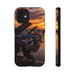Muscle Car Meet Phone Case, Golden Hour Cars Coffee Tough Cover