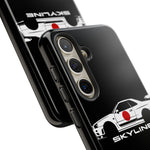R34 Skyline Japanese Flag Race Car Phone Case | JDM GT-R Tough Cover