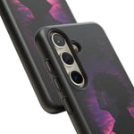 Melancholy Data Poster Phone Case, Glitch Anime Sky Tough Cover