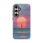 Vaporwave Ocean Sunset Tough Phone Case Cover Gift Art
