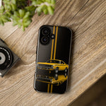 AAR Cuda Phone Case, Yellow 70 Muscle Car Stripe Studio Cover