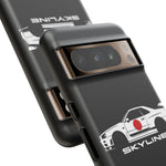 R34 Skyline Japanese Flag Race Car Phone Case | JDM GT-R Tough Cover