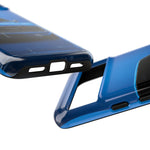 Muscle Car Phone Case Blue 68 Charger RT, Retro Tough Cover for Men