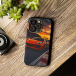 Orange C8 Z06 Flat Plane V8 Speed Art Tough Phone Case