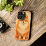 Pomeranian Tiny Fox Fluffy Art Tough Phone Case