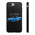 Rapid Blue C8 Corvette Vector Tough Phone Case