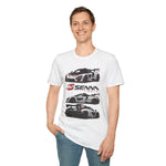 2019 McLaren Senna Sports Car Tee — Triple View Racing Graphic T-Shirt