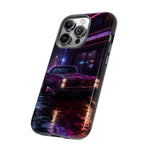 GTO Rainy Neon Arcade Tough Phone Case for Muscle Car Enthusiasts