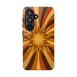 Gold Starburst 70s Retro Art Tough Phone Case