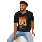 Monte Carlo Retro Sunset Car T-Shirt Classic Automotive Graphic Tee
