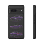 Purple R33 Skyline GTR JDM Sports Car Phone Case Tough Multi View