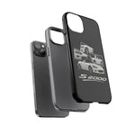 White S2000 Roadster Collage JDM Tough Phone Case Cover Gift