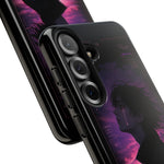 Melancholy Data Poster Phone Case, Glitch Anime Sky Tough Cover