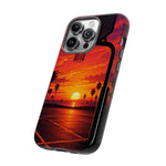 Basketball Court Sunset Phone Case | Tough Phone Case