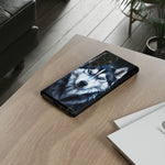 Siberian Husky Geometric Diamond Art Tough Phone Case