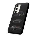 Black 300ZX Sports Car Tough Phone Case - Multi View
