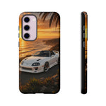 Supra MK4 Super White Targa Coastal Art Tough Phone Case