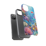 Underwater Coral Reef Phone Case | Colorful Tropical Fish Ocean Scene