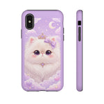 Persian Cat Kawaii Chibi Round Art Tough Phone Case