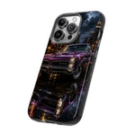 67 GTO Phone Case Purple, Rainy City Night Muscle Car Tough Cover