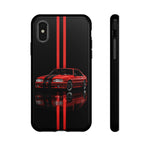 Fox Body Mustang Phone Case, Red 87 Muscle Car Stripe Studio Cover