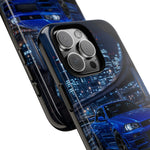 Skyline GT-R R34 Bayside Blue Tokyo Night Art Tough Phone Case
