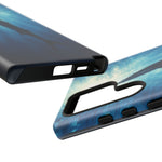 Barracuda Silhouette Phone Case, Sunlit Marine Art Tough Cover